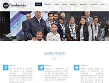 Tablet Screenshot of fundacionandrade.org